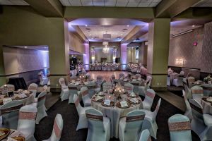 Beautiful Copper and White theme for a Wedding Reception at the Red Oak Ballroom in Fort Worth, Sundance Square
