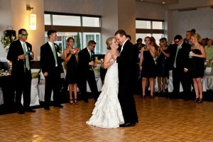 Bride and Groom Dancing at the Red Oak Ballroom in Houston, CityCentre