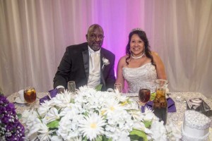 Happy Bride and Groom at the Red Oak Ballroom B in San Antonio