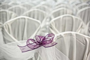 Elegant All White Wedding Ceremony Room at the Red Oak Ballroom in Austin