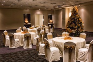 Beautiful White and Gold Holiday Party set, Houston, CityCentre