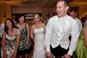 Groom, Bride and Guests at the Red Oak Ballroom in Houston, CityCentre
