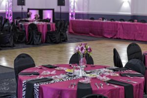 Red Oak Ballroom, San Antonio North Park. view of Red Oak Ballroom-B set for Quinceanera