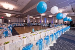 Red Oak Ballroom, San Antonio North Park. view of Red Oak Ballroom-A set for Quinceanera