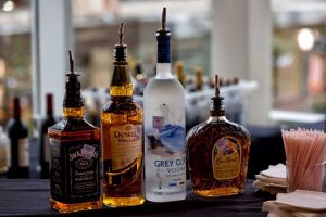 Custom hosted bar service available at the Red Oak Ballroom