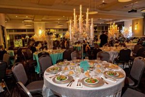 Fabulous Holiday Party setup at the Red Oak Ballroom in Houston, CityCentre