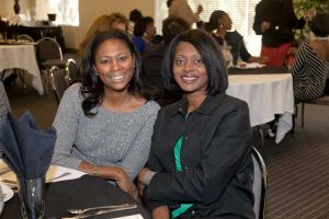 Guests enjoying a Holiday Party at the Red Oak Ballroom