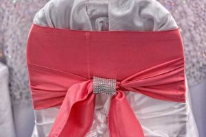Distinctive, upscaled linens can be your's at the Red Oak Ballroom in San Antonio