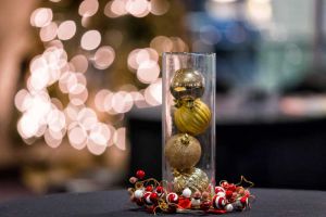 Red Oak Ballroom Houston/CiryCentre set for a Holiday Party