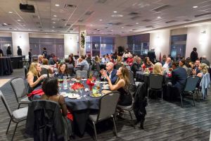 Red Oak Ballroom Houston/CiryCentre set for a Holiday Party