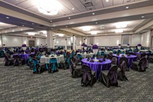 Red Oak Ballroom, San Antonio North Park. view of Red Oak Ballroom-A set for a Quineanera